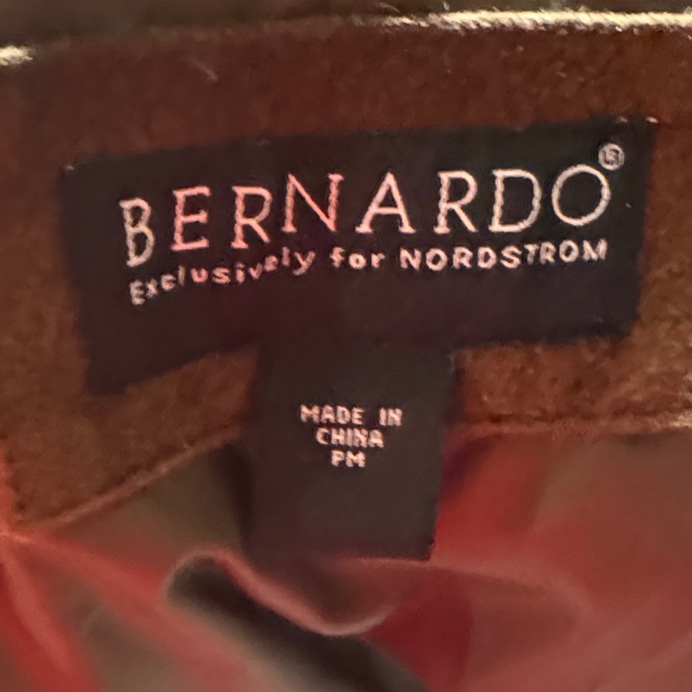 Nordstrom’s Bernardo Dark Brown Suede Leather Jacket - Picture 2 of 6